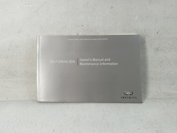 2017 Infiniti Q50 Owners Manual Book Guide P/N:OM17E0 0V37U0 OEM Used Auto Parts