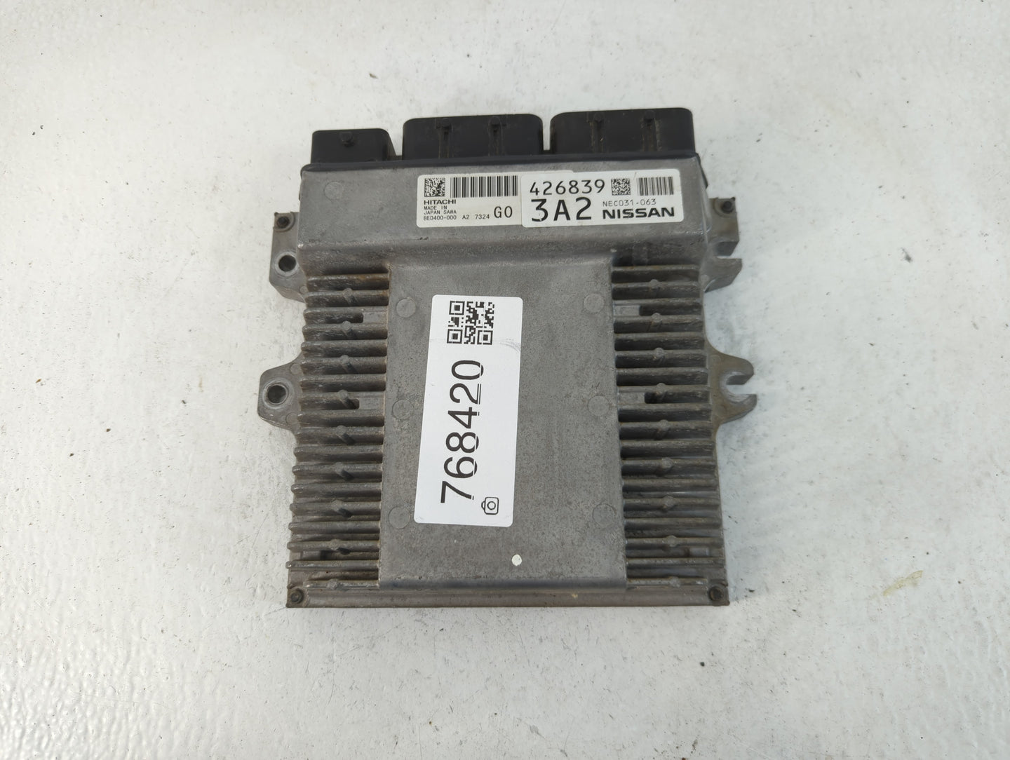 2017 Infiniti Q60 PCM Engine Control Computer ECU ECM PCU OEM P/N:426839 3A2 BED400-000, NEC031-063 Fits Fits 2016 OEM Used 