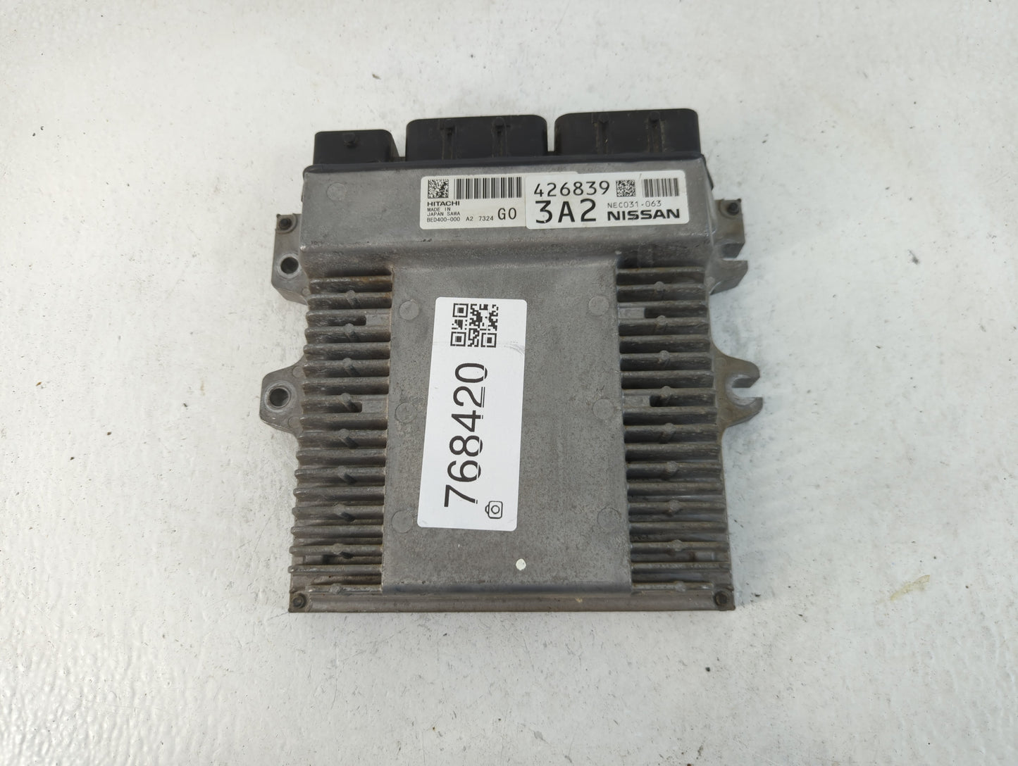 2017 Infiniti Q60 PCM Engine Control Computer ECU ECM PCU OEM P/N:426839 3A2 BED400-000, NEC031-063 Fits Fits 2016 OEM Used 