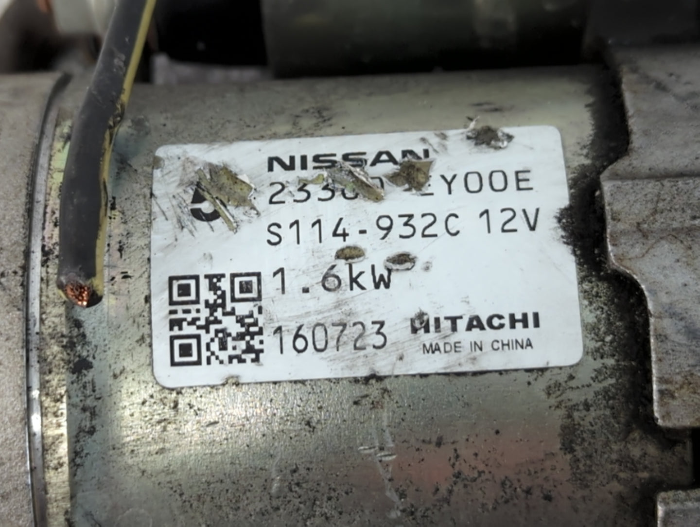 2017-2018 Infiniti Q60 Car Starter Motor Solenoid OEM P/N:S114-932C 23301 Fits Fits 2016 2017 2018 2019 OEM Used Auto Parts 