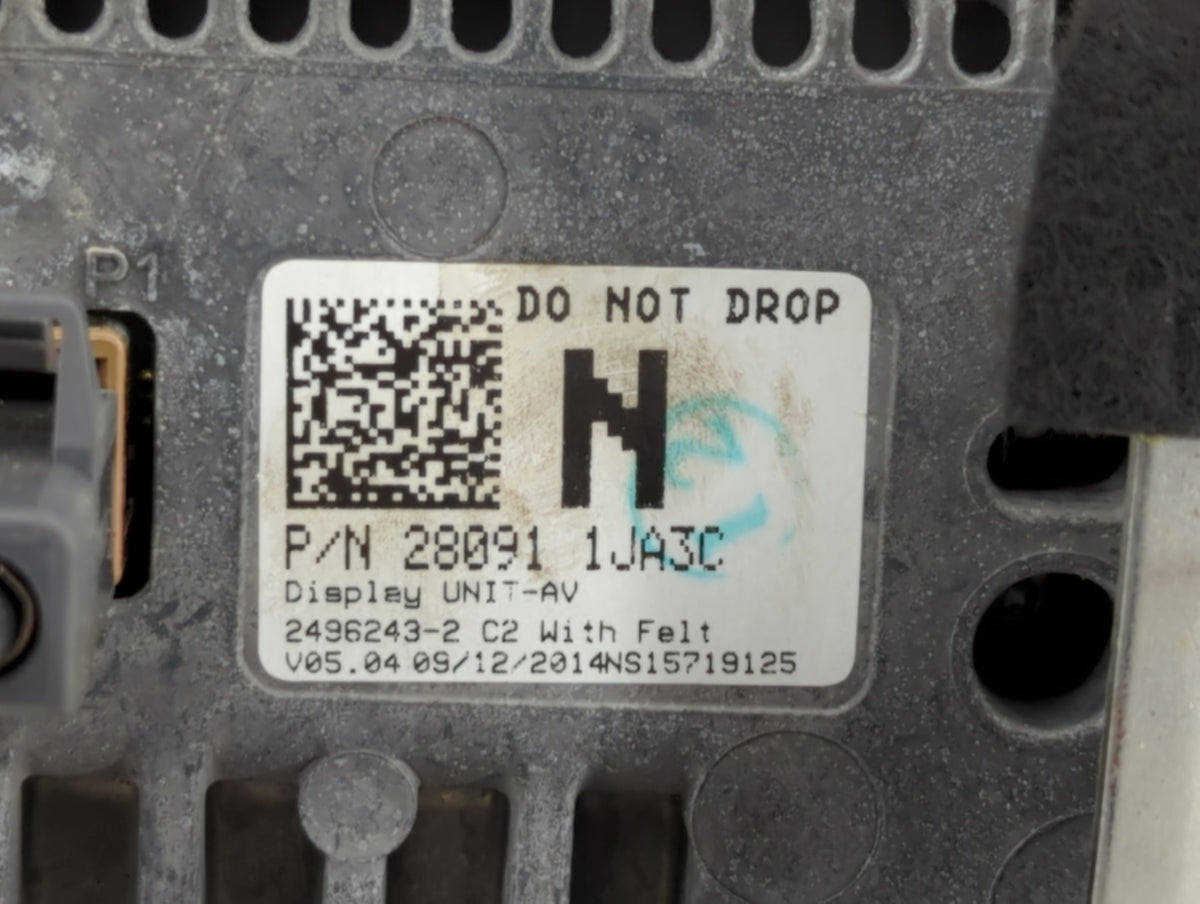 2014-2017 Infiniti Q70 Information Radio Display Screen - Oemusedautoparts1.com