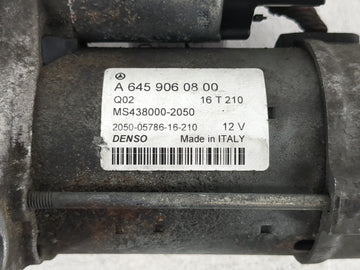 2017-2019 Infiniti Qx30 Car Starter Motor Solenoid OEM P/N:A 645 906 08 00 Fits Fits 2017 2018 2019 OEM Used Auto Parts