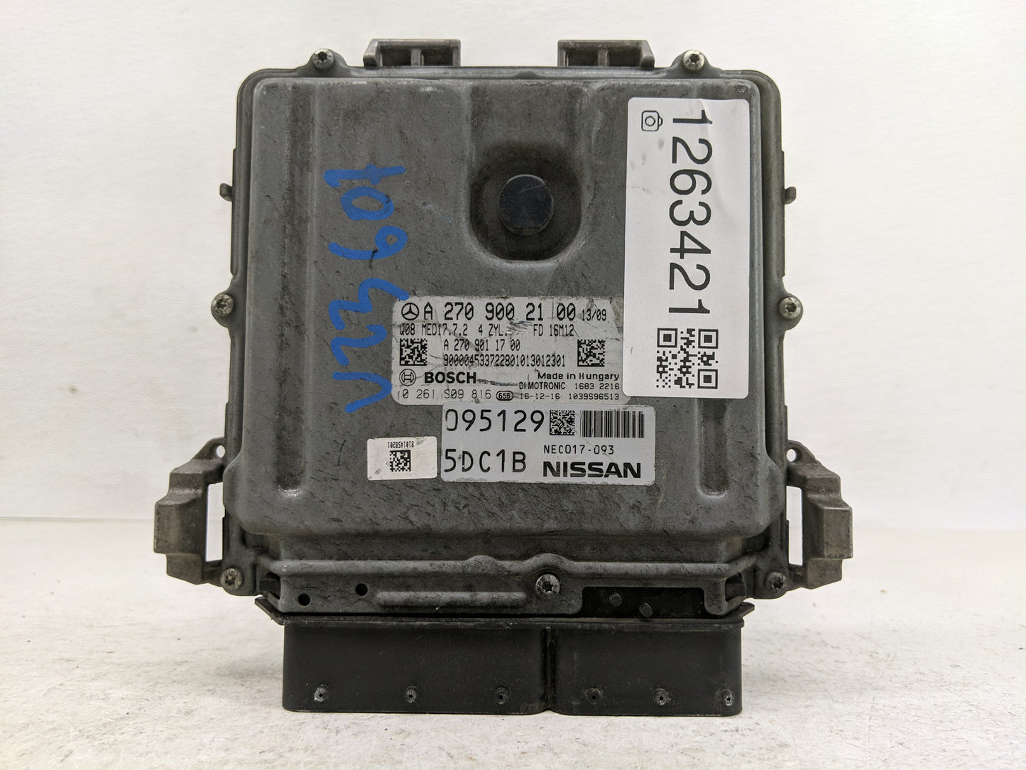 2017-2019 Infiniti Qx30 PCM Engine Control Computer ECU ECM PCU OEM P/N:NEC017-092 A 270 901 17 00 Fits Fits 2017 2018 2019 