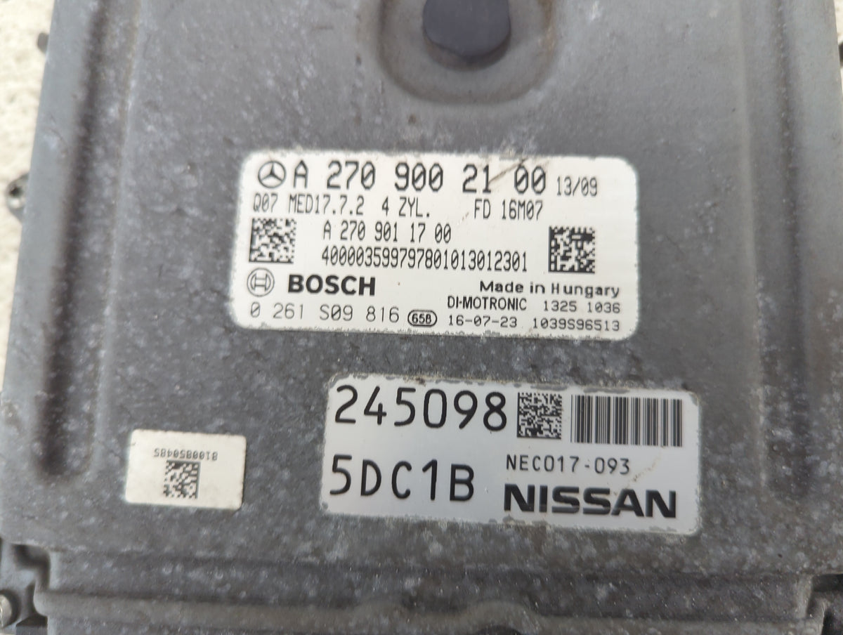 2017-2019 Infiniti Qx30 PCM Engine Control Computer ECU ECM PCU OEM P/N:A2709002100 A2709011700 Fits Fits 2017 2018 2019 OEM
