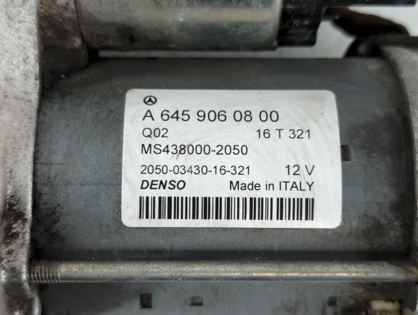 2017-2019 Infiniti Qx30 Car Starter Motor Solenoid OEM P/N:A 645 906 08 00 Fits Fits 2017 2018 2019 OEM Used Auto Parts - Oe