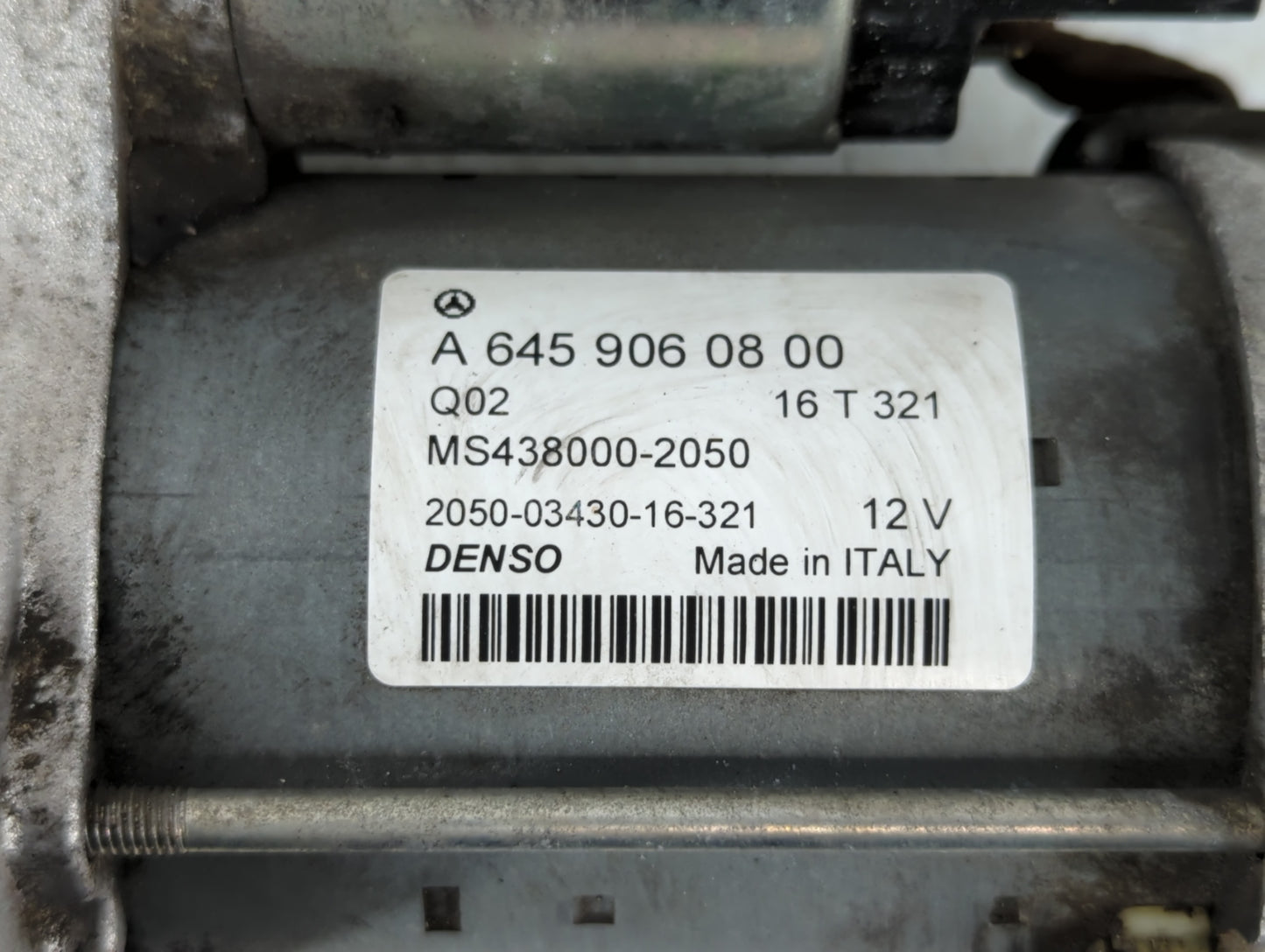 2017-2019 Infiniti Qx30 Car Starter Motor Solenoid OEM P/N:A 645 906 08 00 Fits Fits 2017 2018 2019 OEM Used Auto Parts - Oe