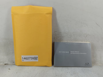 2017 Infiniti Qx50 Owners Manual Book Guide P/N:OM17E0 0J50U1 OEM Used Auto Parts - Oemusedautoparts1.com