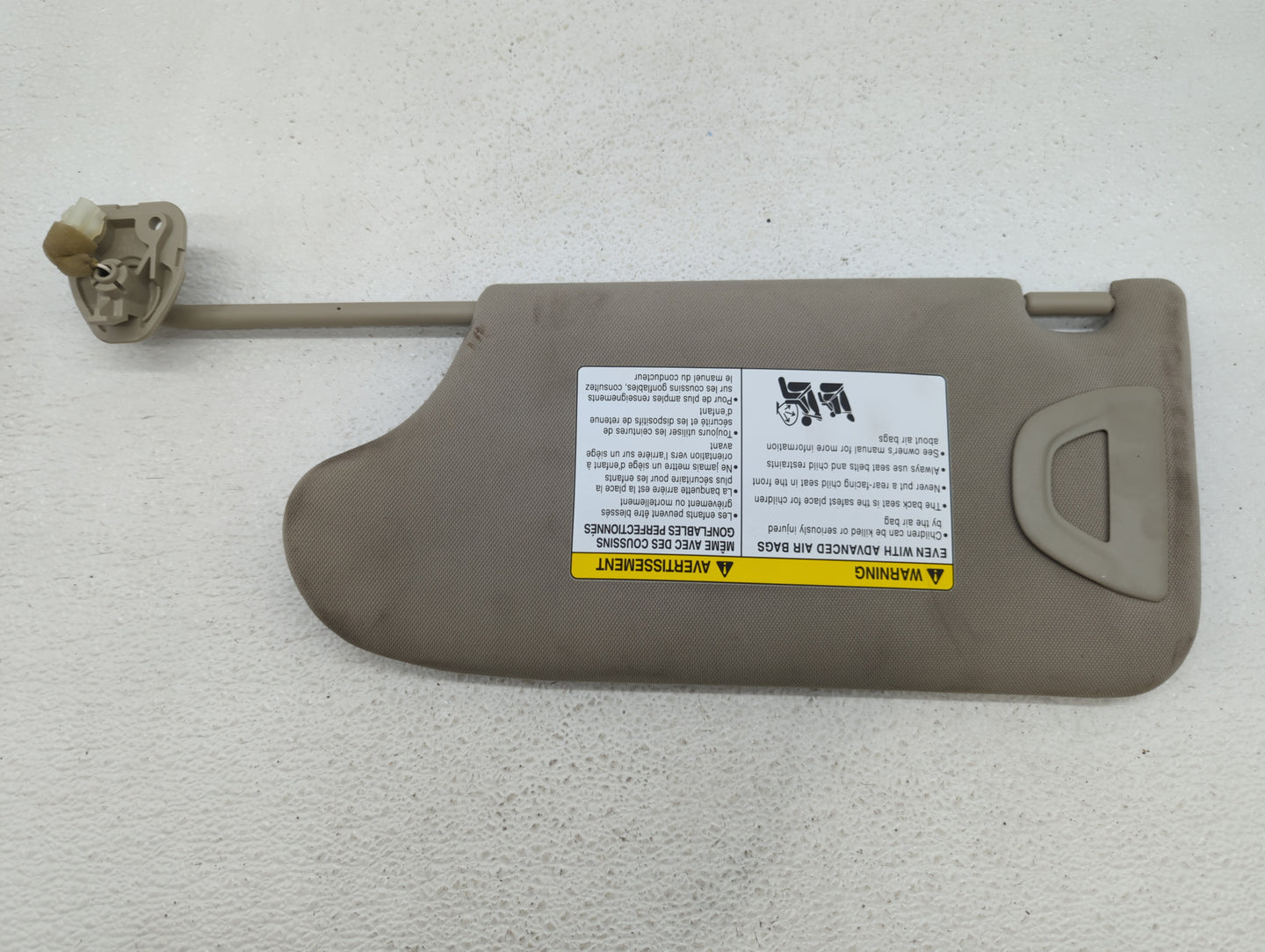 2014-2017 Infiniti Qx50 Sun Visor Shade Replacement Passenger Right Mirror Fits OEM Used Auto Parts - Oemusedautoparts1.com