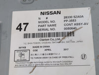 2017-2020 Infiniti Qx60 Radio AM FM Cd Player Receiver Replacement P/N:28330 5ZA0A Fits Fits 2017 2018 2019 2020 OEM Used Au