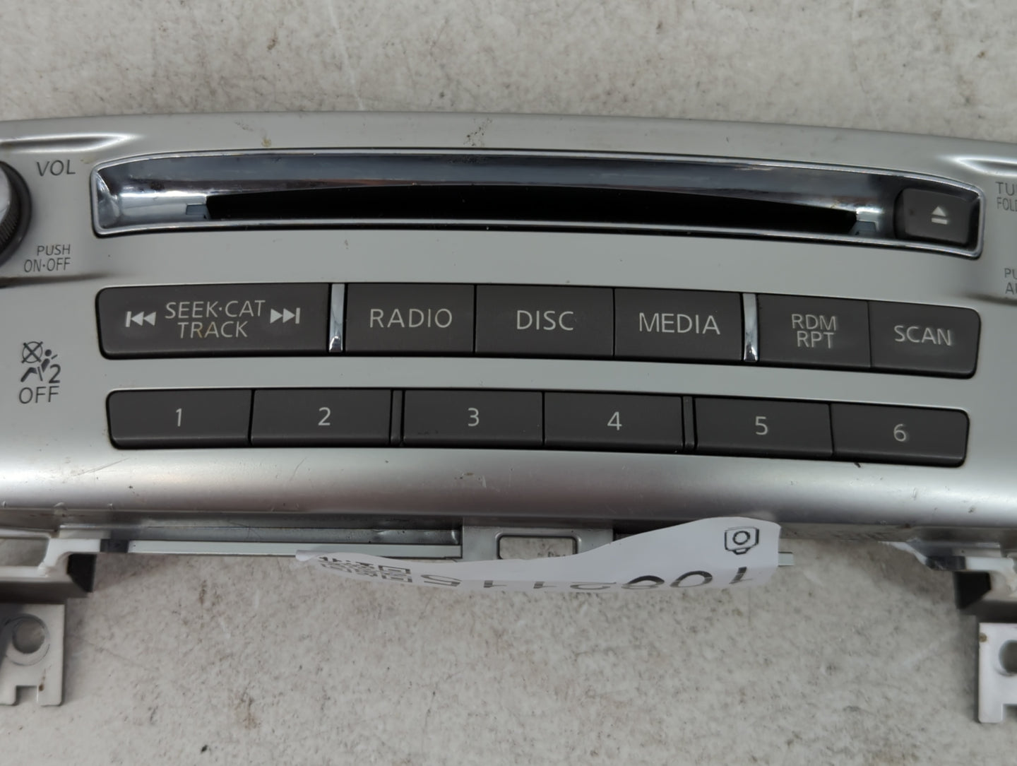2017-2020 Infiniti Qx60 Radio AM FM Cd Player Receiver Replacement P/N:253W100A11 253919NJ1A Fits Fits 2017 2018 2019 2020 O