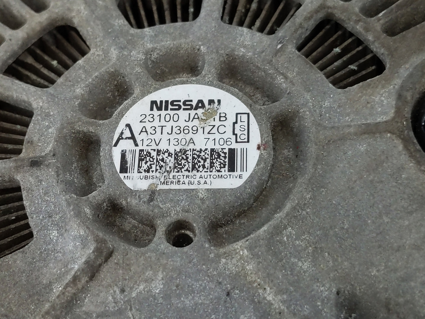 2017-2020 Infiniti Qx60 Alternator Replacement Generator Charging Assembly Engine OEM P/N:23100 9UA0A Fits OEM Used Auto Par