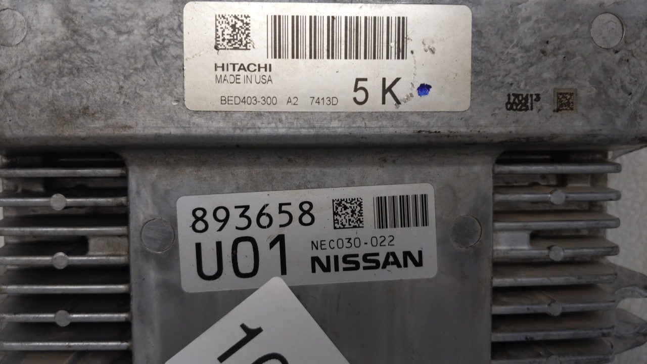 2017 Infiniti Qx60 PCM Engine Control Computer ECU ECM PCU OEM P/N:BED403-300 A1 NEC028-065, NEC028-067 Fits OEM Used Auto P