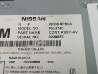 2017-2020 Infiniti Qx60 Radio AM FM Cd Player Receiver Replacement P/N:28330 9PB0A Fits Fits 2017 2018 2019 2020 OEM Used Au