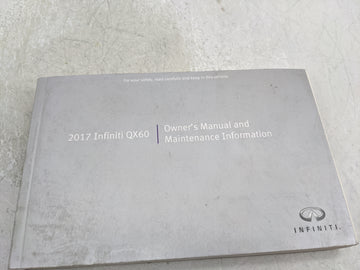 2017 Infiniti Qx60 Owners Manual Book Guide P/N:OM17EA 0L50U0 OEM Used Auto Parts - Oemusedautoparts1.com