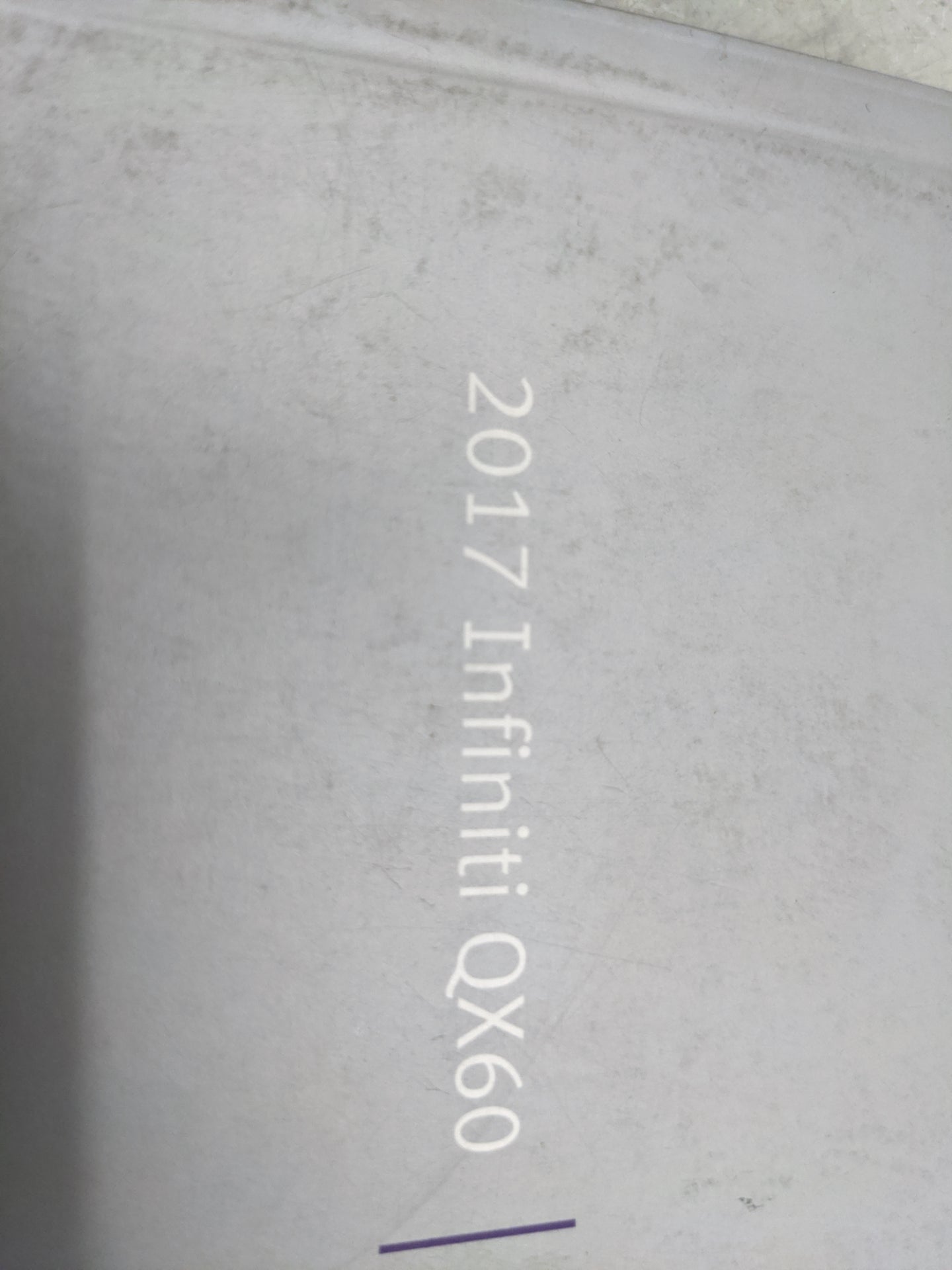 2017 Infiniti Qx60 Owners Manual Book Guide P/N:OM17EA 0L50U0 OEM Used Auto Parts - Oemusedautoparts1.com