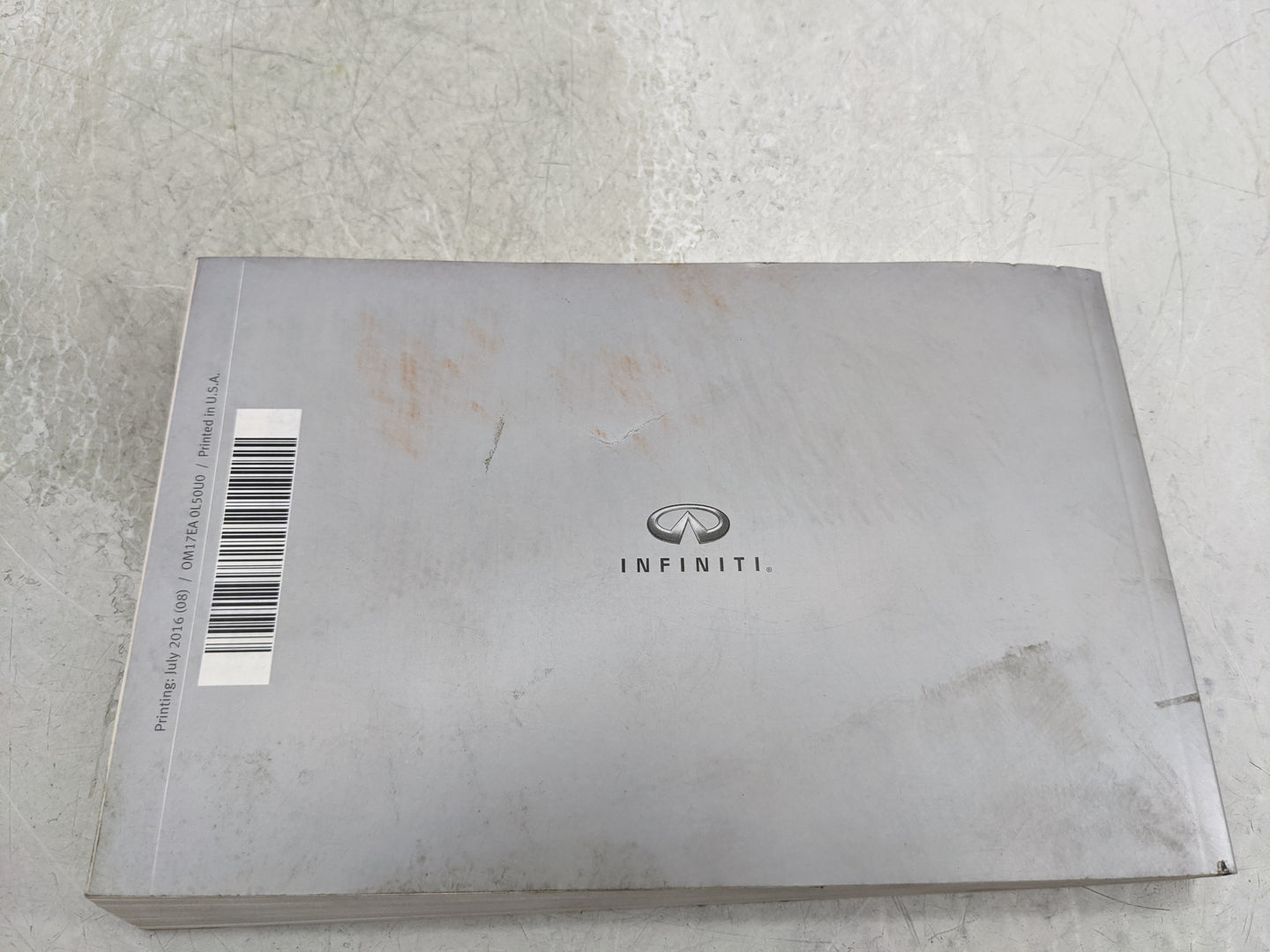 2017 Infiniti Qx60 Owners Manual Book Guide P/N:OM17EA 0L50U0 OEM Used Auto Parts - Oemusedautoparts1.com