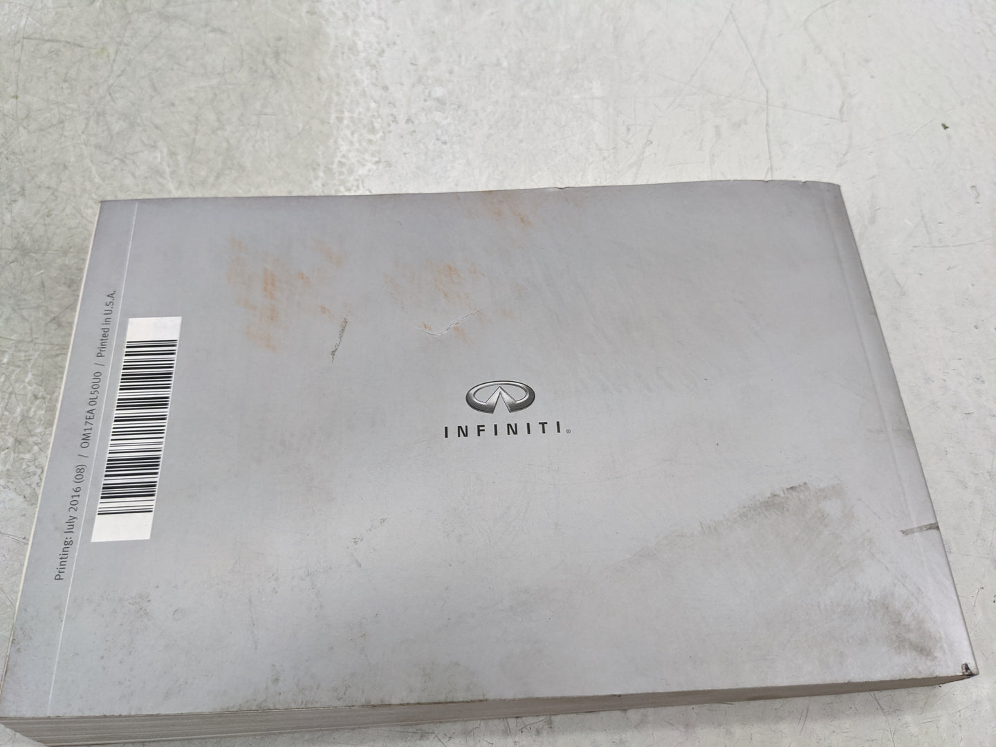 2017 Infiniti Qx60 Owners Manual Book Guide P/N:OM17EA 0L50U0 OEM Used Auto Parts - Oemusedautoparts1.com
