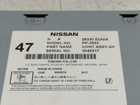 2017-2020 Infiniti Qx60 Radio AM FM Cd Player Receiver Replacement P/N:28330 5ZA0A Fits Fits 2017 2018 2019 2020 OEM Used Au