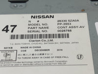 2017-2020 Infiniti Qx60 Radio AM FM Cd Player Receiver Replacement P/N:28330 5ZA0A Fits Fits 2017 2018 2019 2020 OEM Used Au