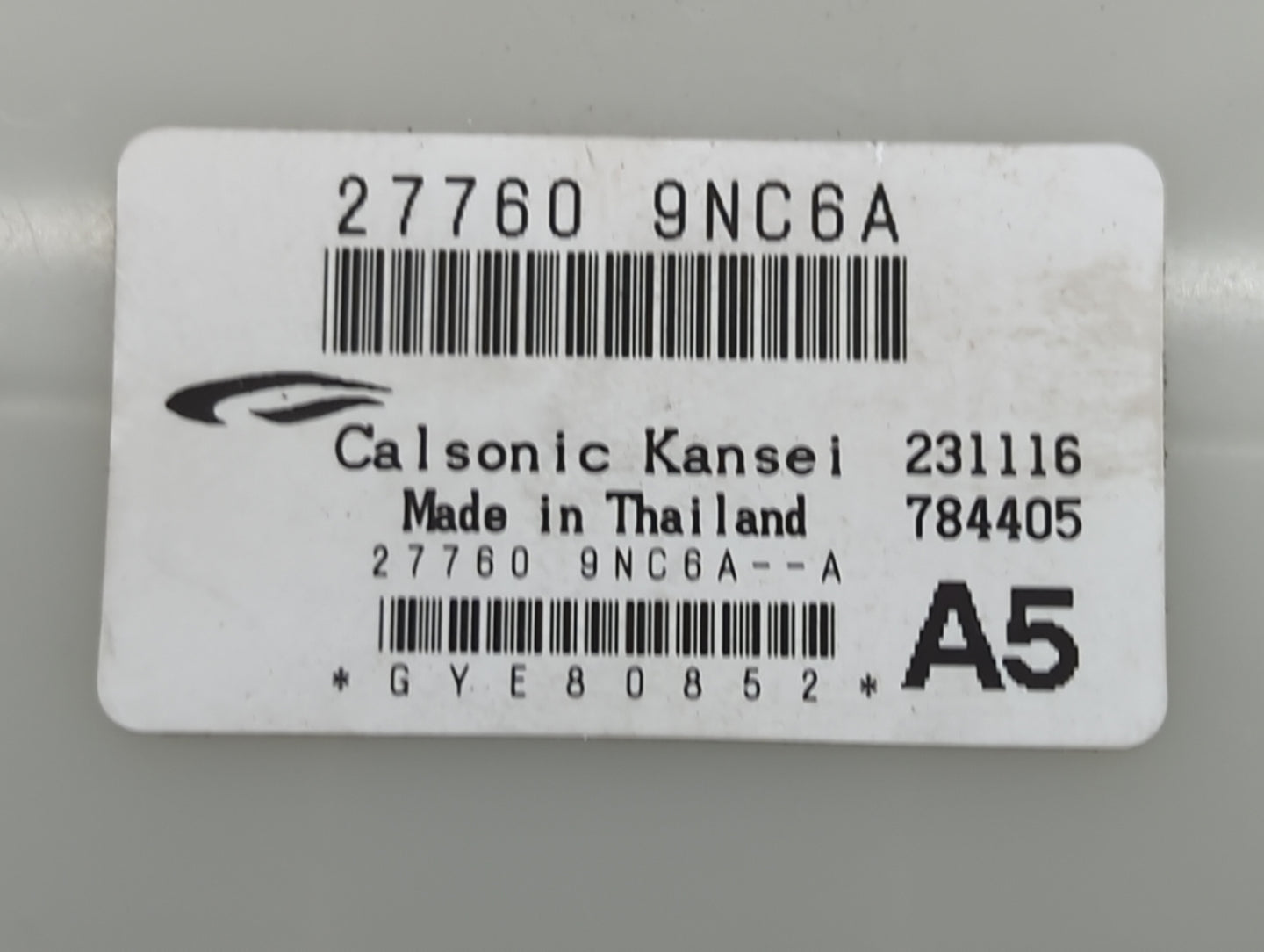2017-2017 Infiniti Qx60 Temperature Control Module 27760 9nc6a - Oemusedautoparts1.com