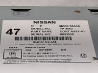 2017-2020 Infiniti Qx60 Radio AM FM Cd Player Receiver Replacement P/N:28330 5ZA0A PP-3553 Fits Fits 2017 2018 2019 2020 OEM