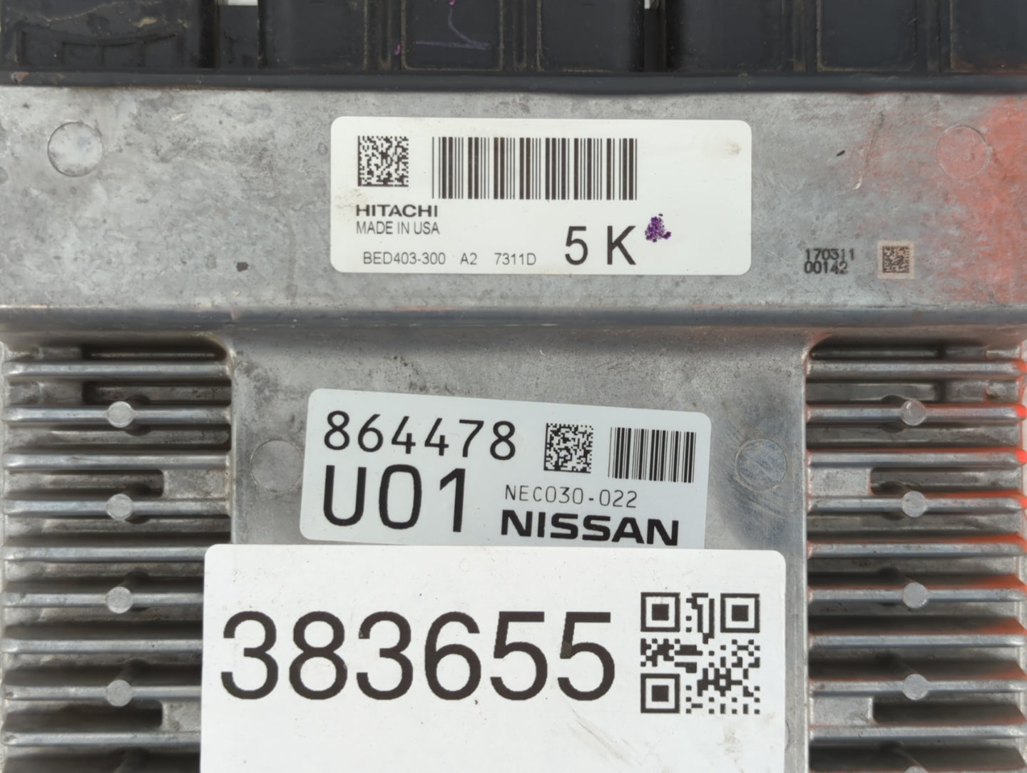 2017 Infiniti Qx60 PCM Engine Control Computer ECU ECM PCU OEM P/N:BED403-300 NEC030-020, NEC018-071, NEC018-069, NEC030-030