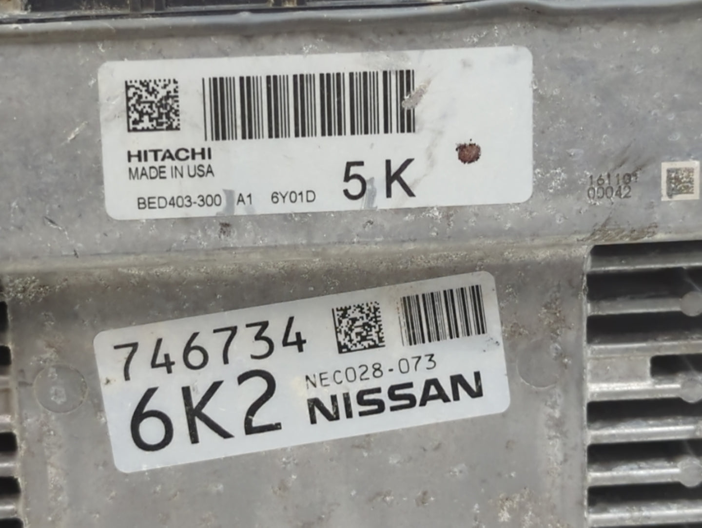 2017 Infiniti Qx60 PCM Engine Control Computer ECU ECM PCU OEM P/N:NEC028-073 NEC030-031, NEC028-067, NEC030-028, NEC030-020