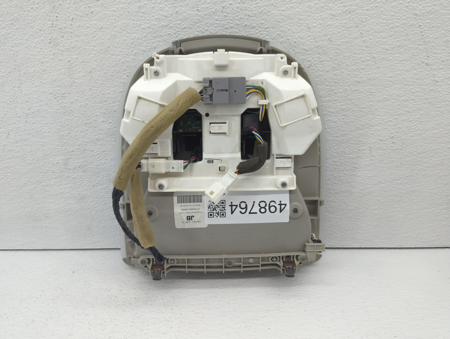 2017 Infiniti Qx60 Overhead Roof Console Beige - Oemusedautoparts1.com