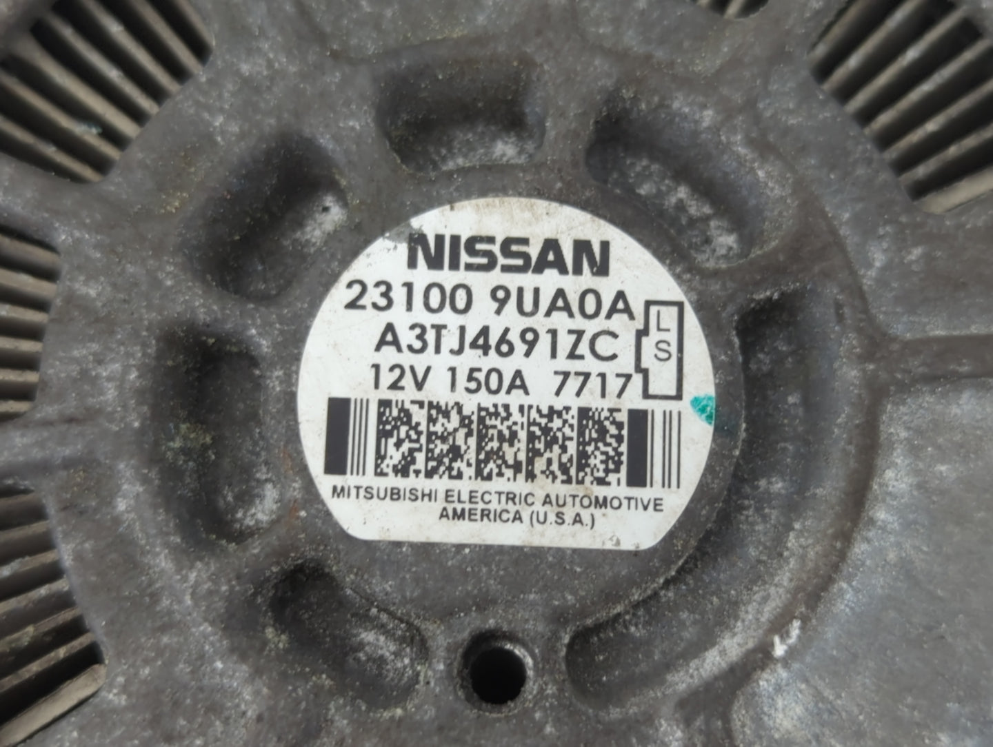 2017-2020 Infiniti Qx60 Alternator Replacement Generator Charging Assembly Engine OEM P/N:23100 9UA0A Fits OEM Used Auto Par