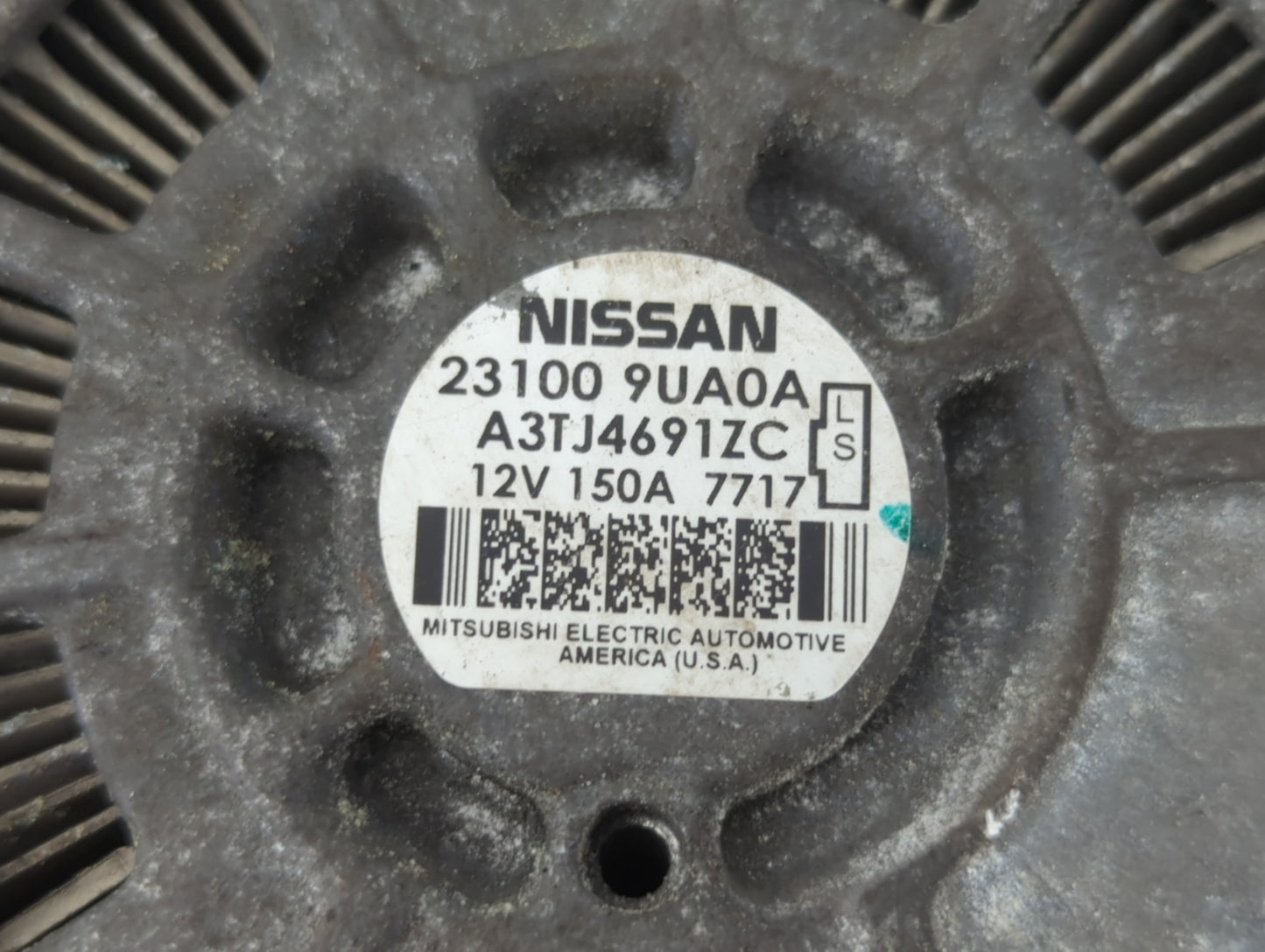 2017-2020 Infiniti Qx60 Alternator Replacement Generator Charging Assembly Engine OEM P/N:23100 9UA0A Fits OEM Used Auto Par