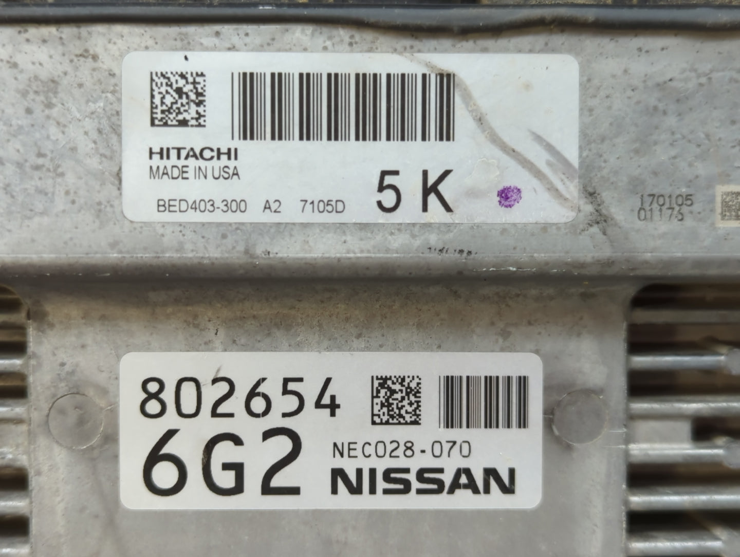 2017 Infiniti Qx60 PCM Engine Control Computer ECU ECM PCU OEM P/N:71050 BD403-300 Fits OEM Used Auto Parts - Oemusedautopar