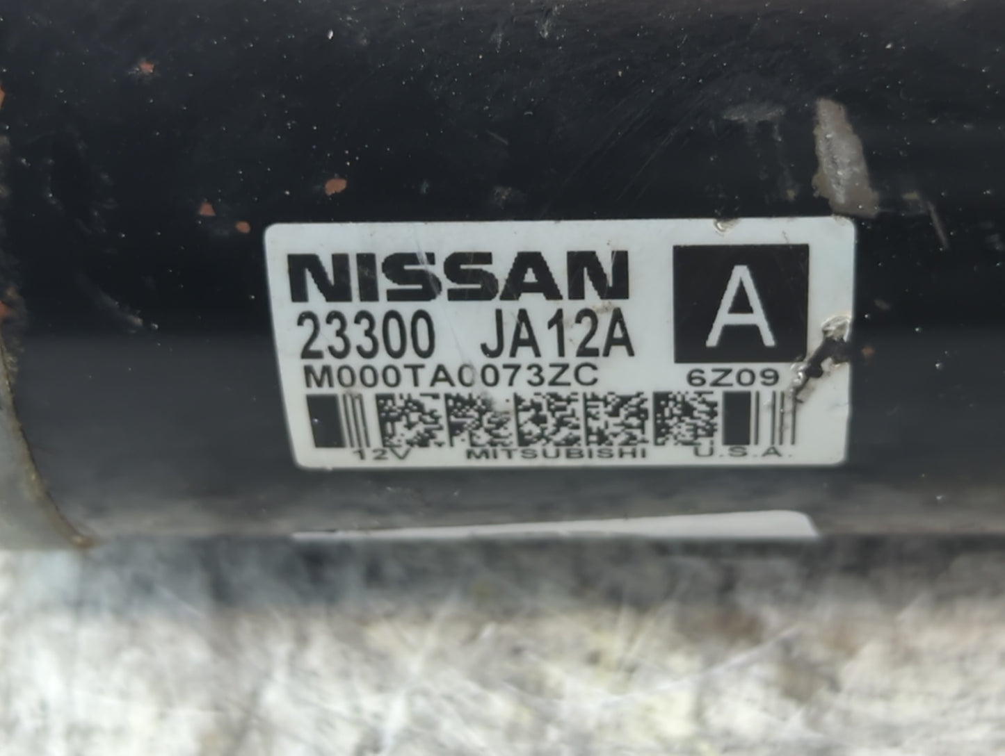 2014-2017 Infiniti Qx60 Car Starter Motor Solenoid OEM P/N:M000TA0073ZC 23300 JA12A Fits Fits 2013 2014 2017 OEM Used Auto P