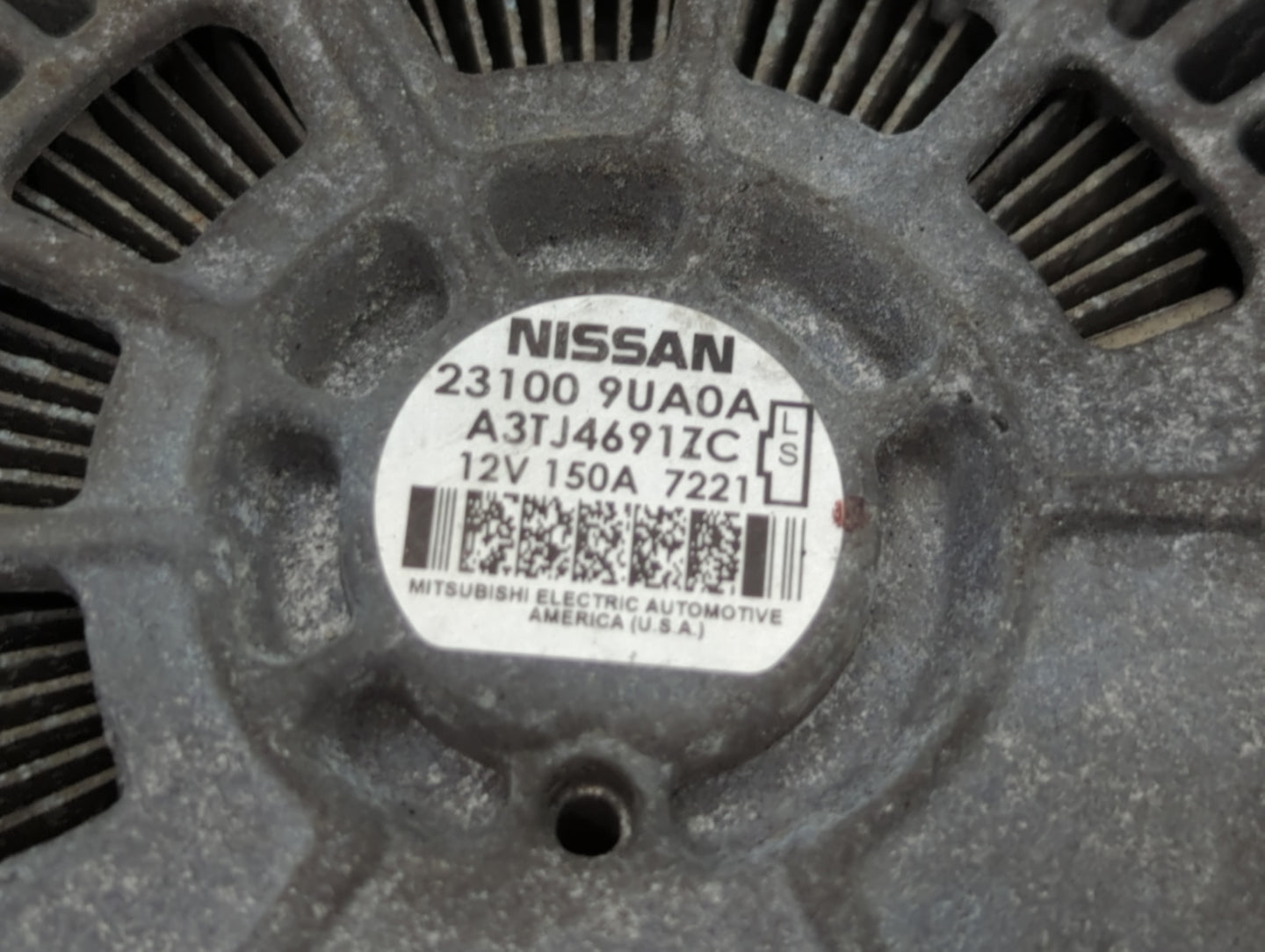 2017-2020 Infiniti Qx60 Alternator Replacement Generator Charging Assembly Engine OEM P/N:23100 9UA0A Fits OEM Used Auto Par