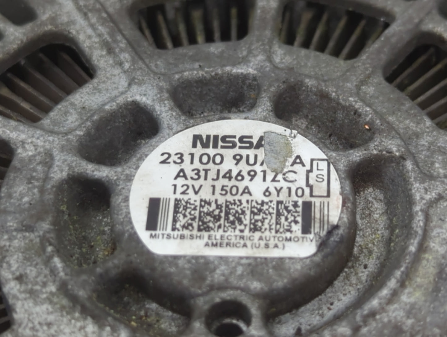 2017-2020 Infiniti Qx60 Alternator Replacement Generator Charging Assembly Engine OEM P/N:23100 9UA0A Fits OEM Used Auto Par