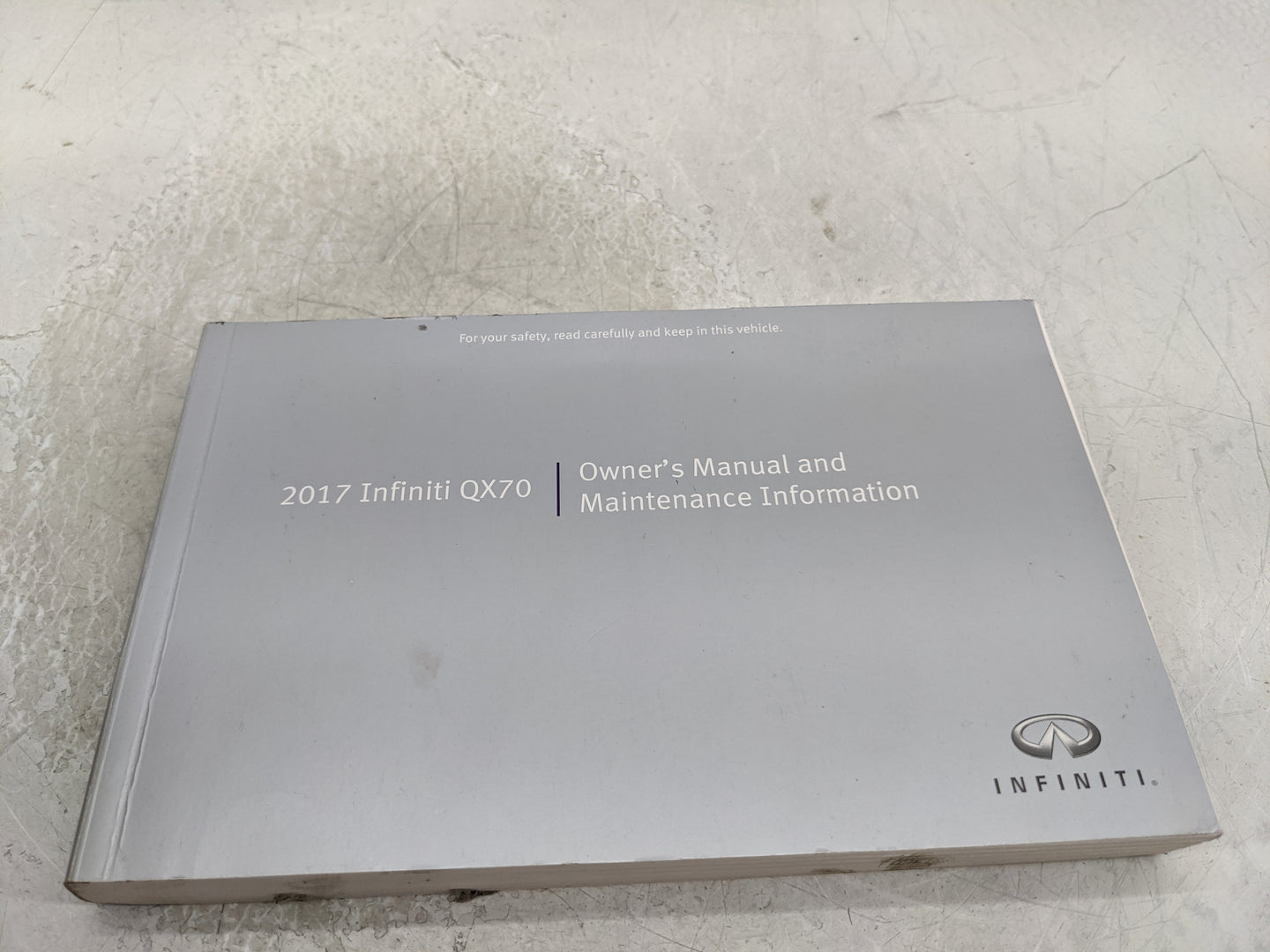 2017 Infiniti Qx70 Owners Manual Book Guide OEM Used Auto Parts - Oemusedautoparts1.com