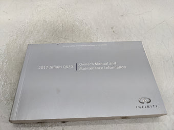 compare product 2017 Infiniti Qx70 Owners Manual Book Guide OEM Used Auto Parts