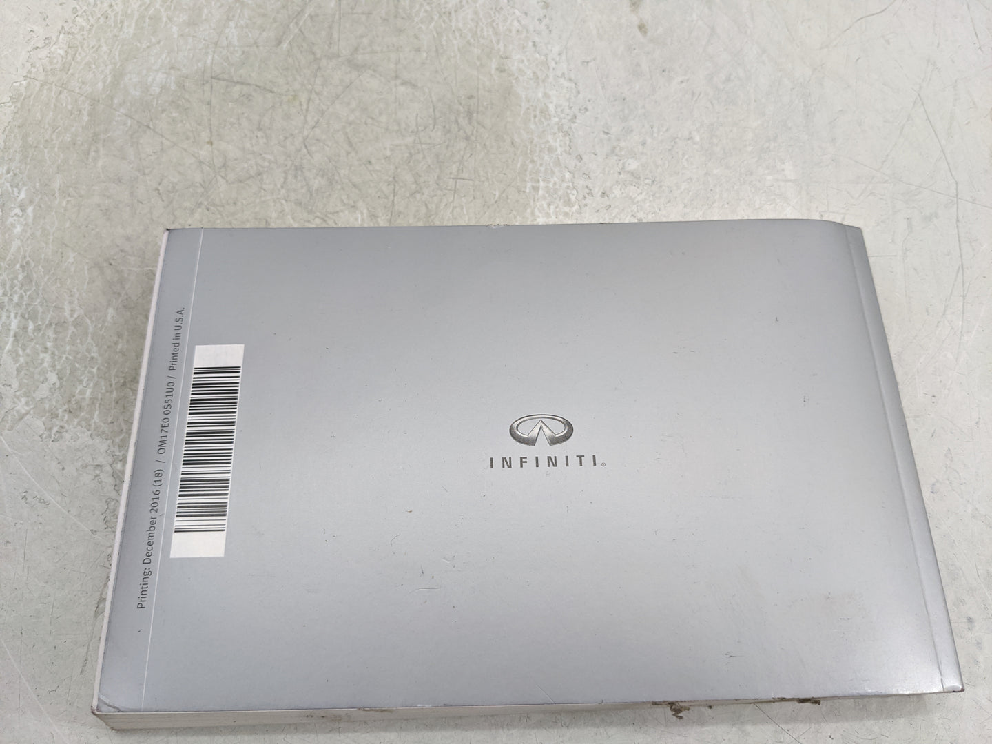 2017 Infiniti Qx70 Owners Manual Book Guide OEM Used Auto Parts - Oemusedautoparts1.com