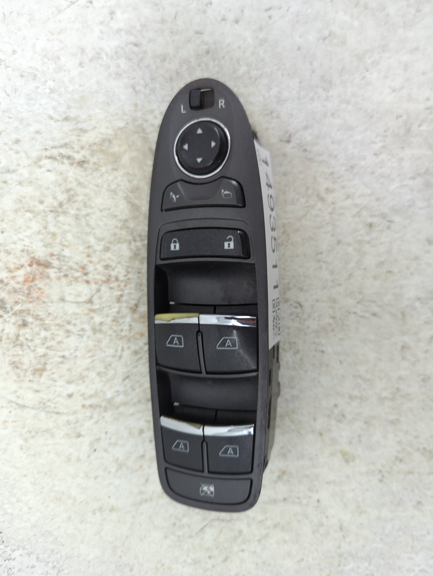 2014-2019 Infiniti Qx80 Master Power Window Switch Replacement Driver Side Left P/N:25401 1V90A 5AB280EA01 Fits OEM Used Aut
