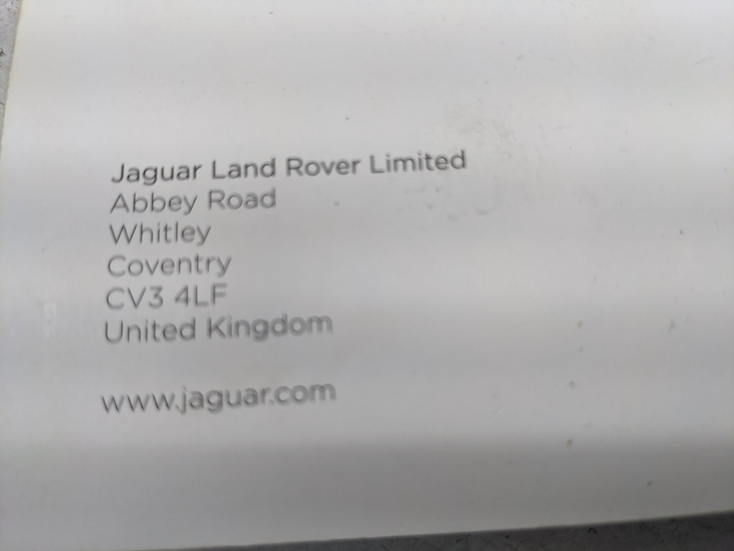 2017 Jaguar F-Pace Owners Manual Book Guide P/N:JJM 18 01 38 172 OEM Used Auto Parts - Oemusedautoparts1.com