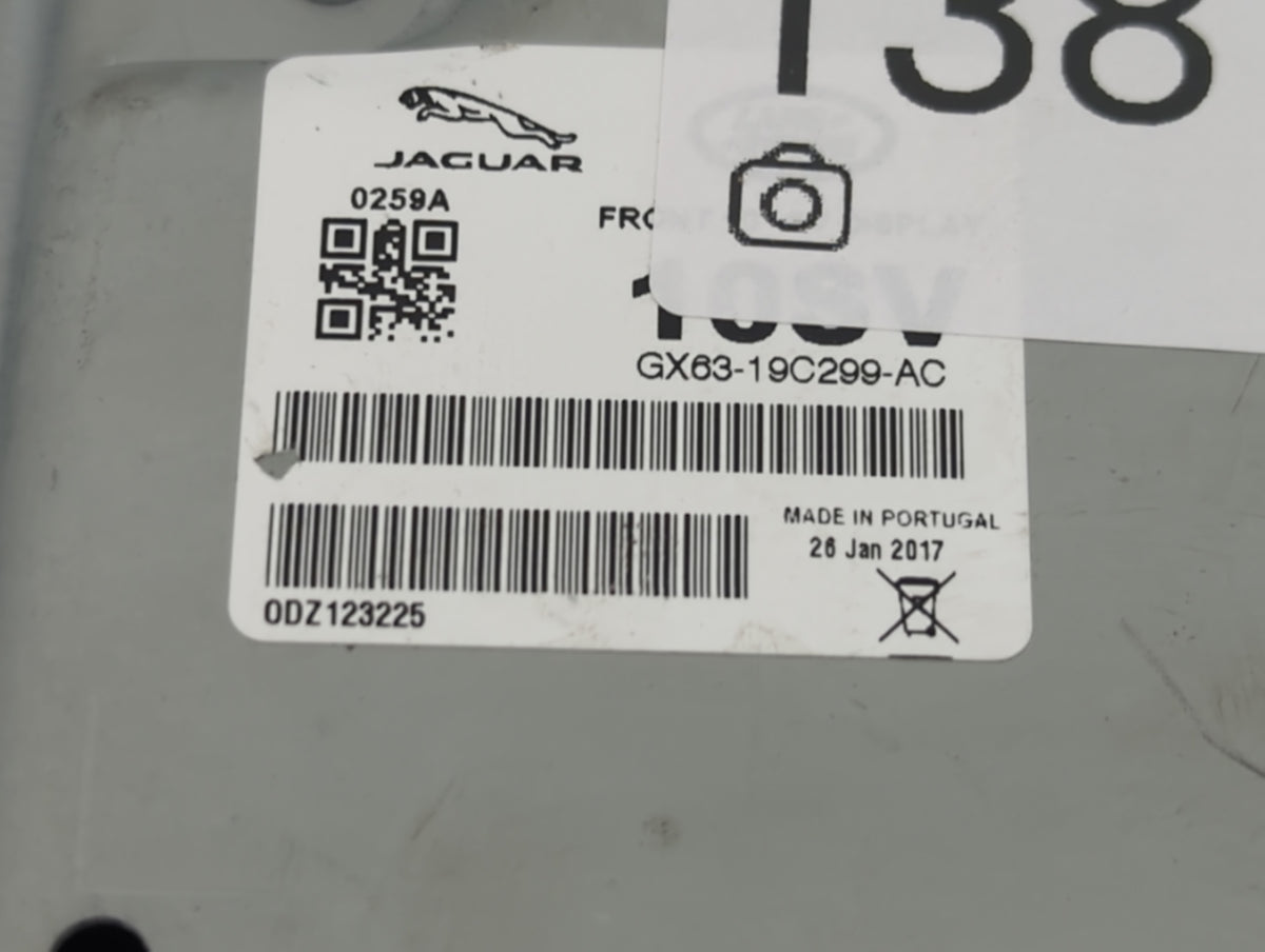2017-2019 Jaguar F-pace Information Radio Display Screen 1387261 - Oemusedautoparts1.com