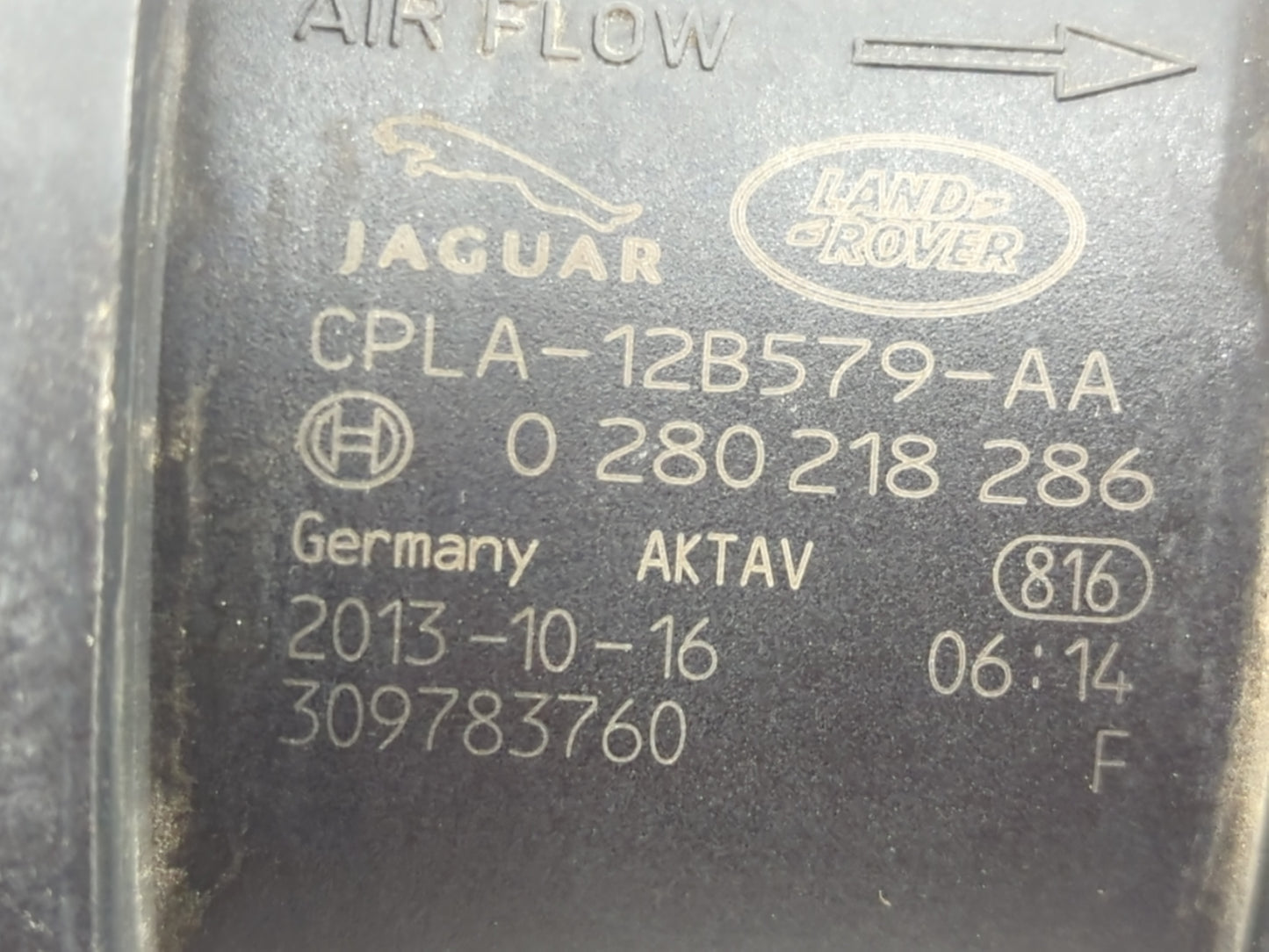 2017-2020 Jaguar F-pace Mass Air Flow Meter Maf 1463582 - Oemusedautoparts1.com
