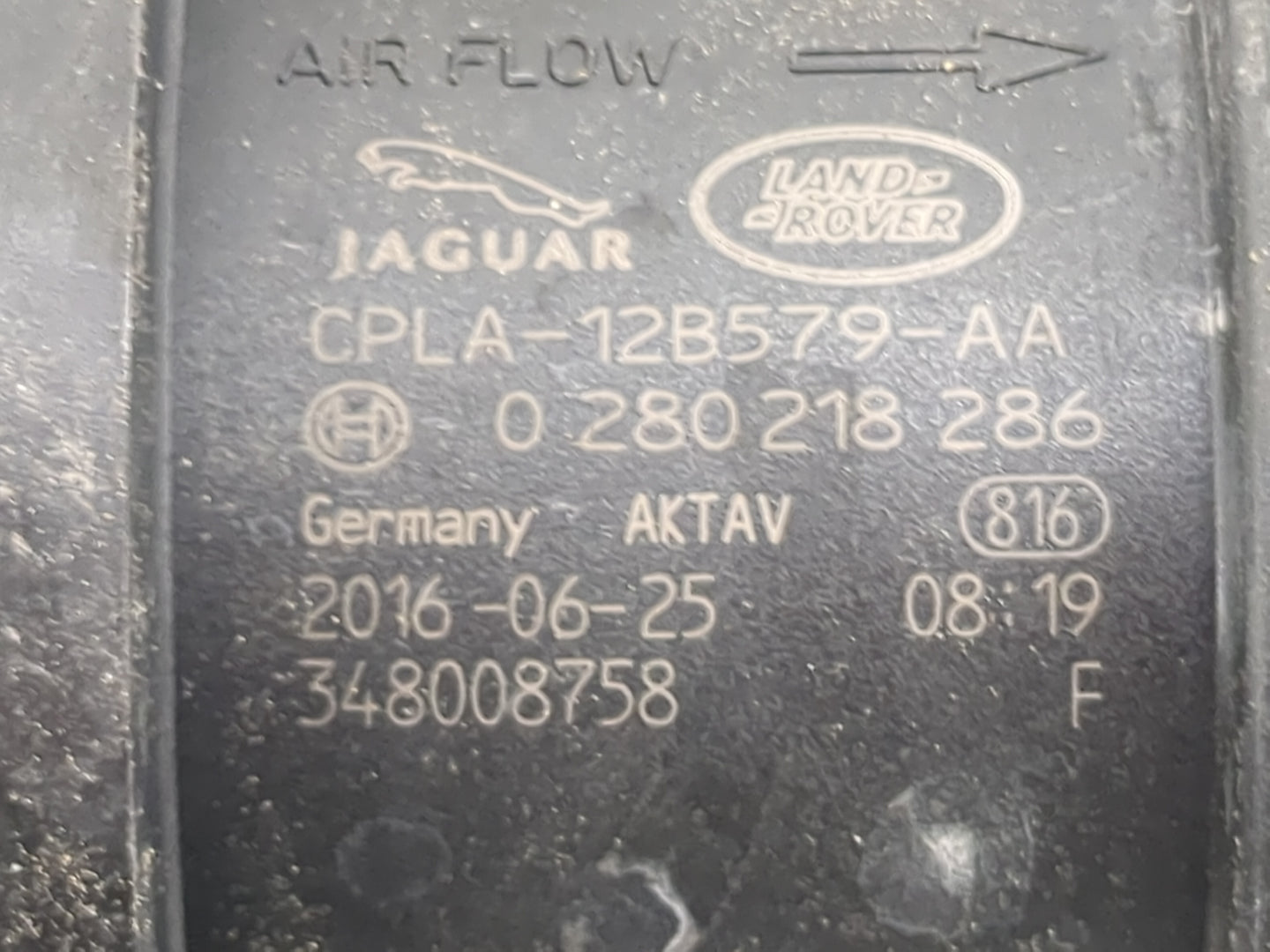 2017-2020 Jaguar F-pace Mass Air Flow Meter Maf 1477006 - Oemusedautoparts1.com
