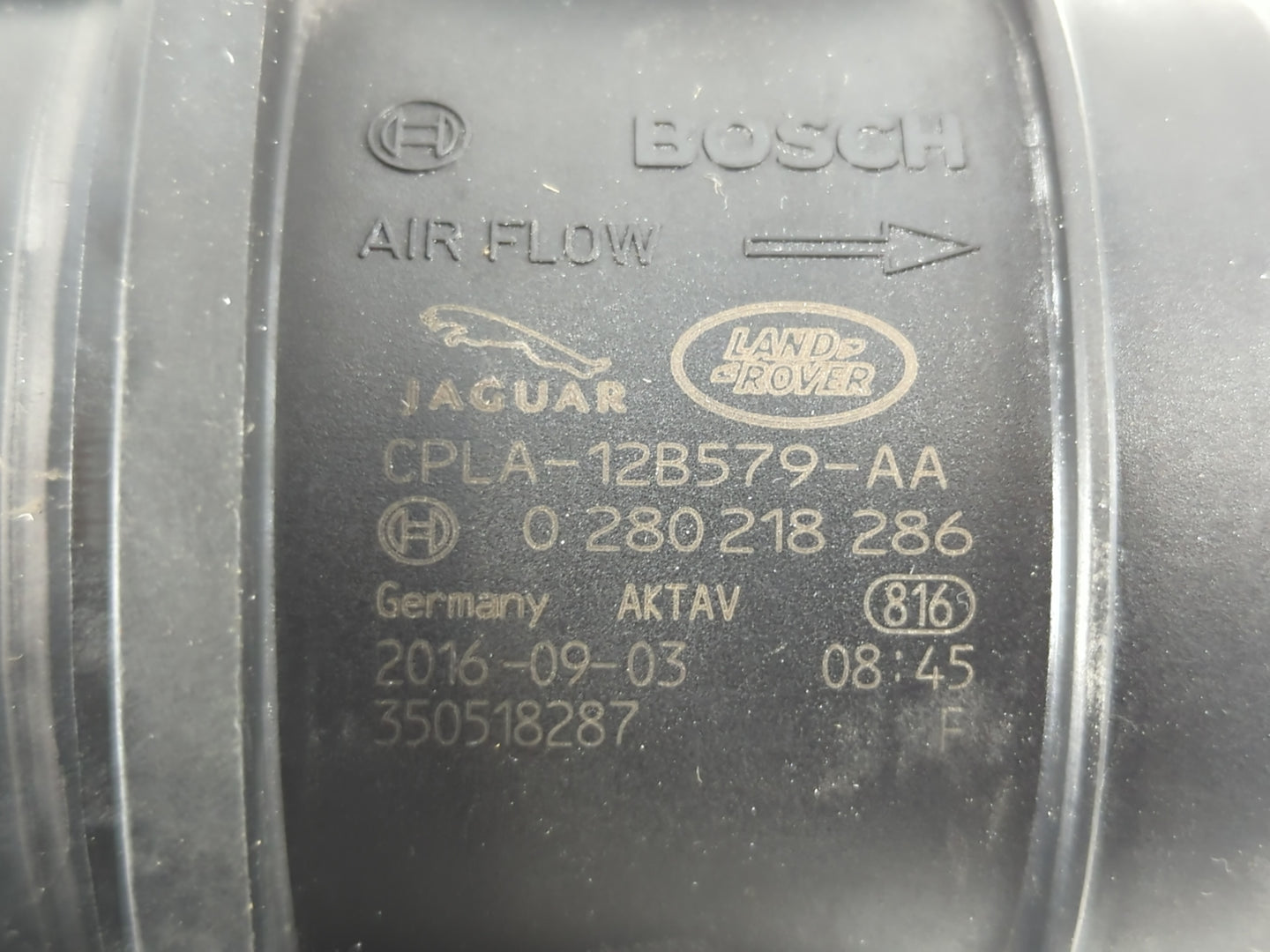 2017-2020 Jaguar F-pace Mass Air Flow Meter Maf - Oemusedautoparts1.com