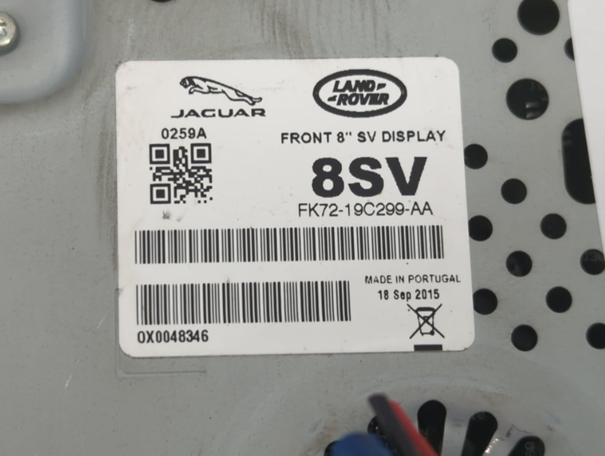 2017-2018 Jaguar Xe Information Radio Display Screen 1439239 - Oemusedautoparts1.com