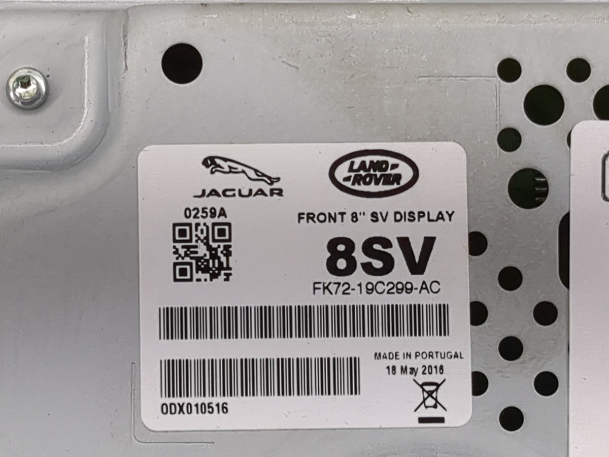 2017-2018 Jaguar Xe Information Radio Display Screen 1468797 - Oemusedautoparts1.com