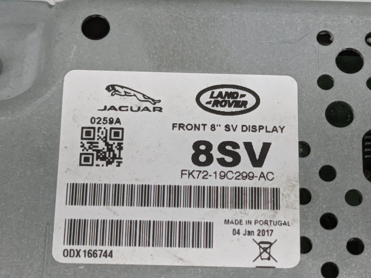 2017-2018 Jaguar Xe Information Display Screen 1477544 - Oemusedautoparts1.com