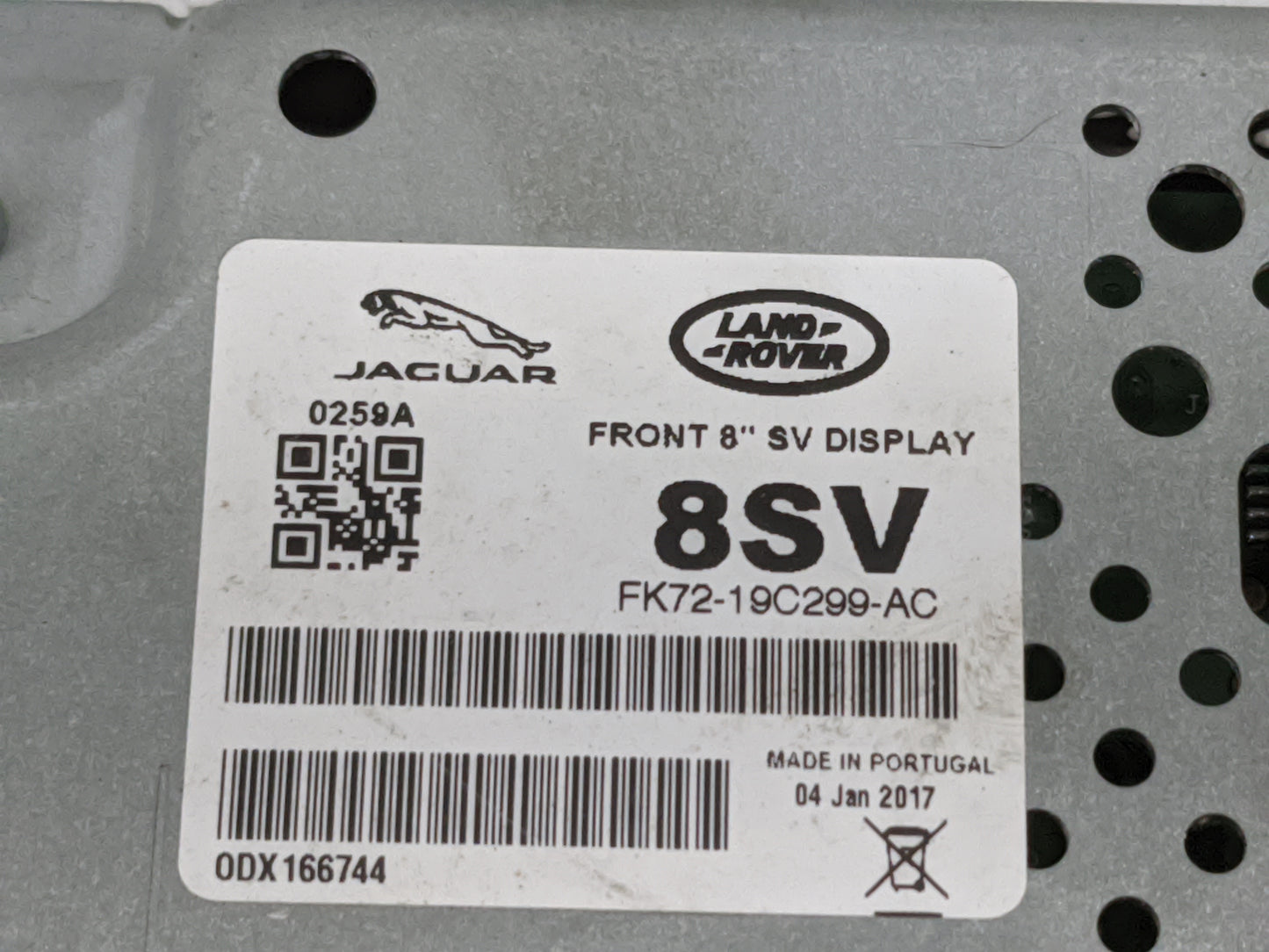 2017-2018 Jaguar Xe Information Display Screen 1477544 - Oemusedautoparts1.com