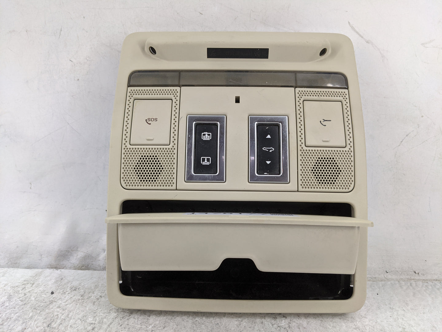 2017-2019 Jaguar Xe Overhead Roof Console Beige - Oemusedautoparts1.com