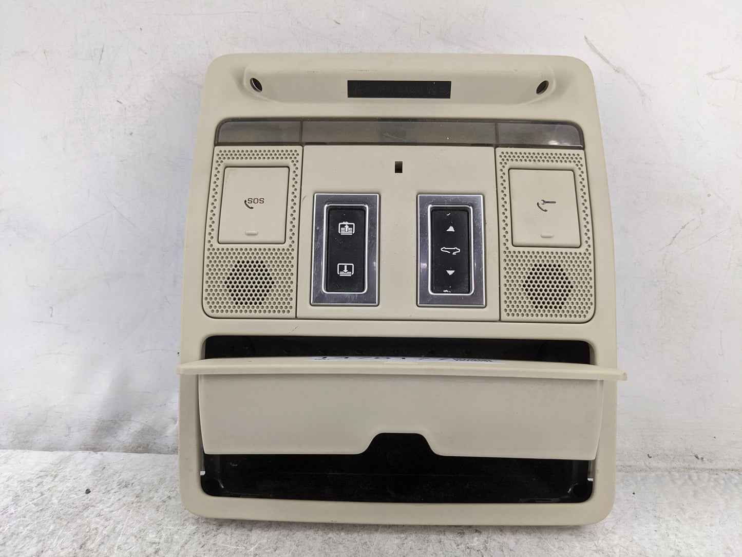 2017-2019 Jaguar Xe Overhead Roof Console Beige - Oemusedautoparts1.com