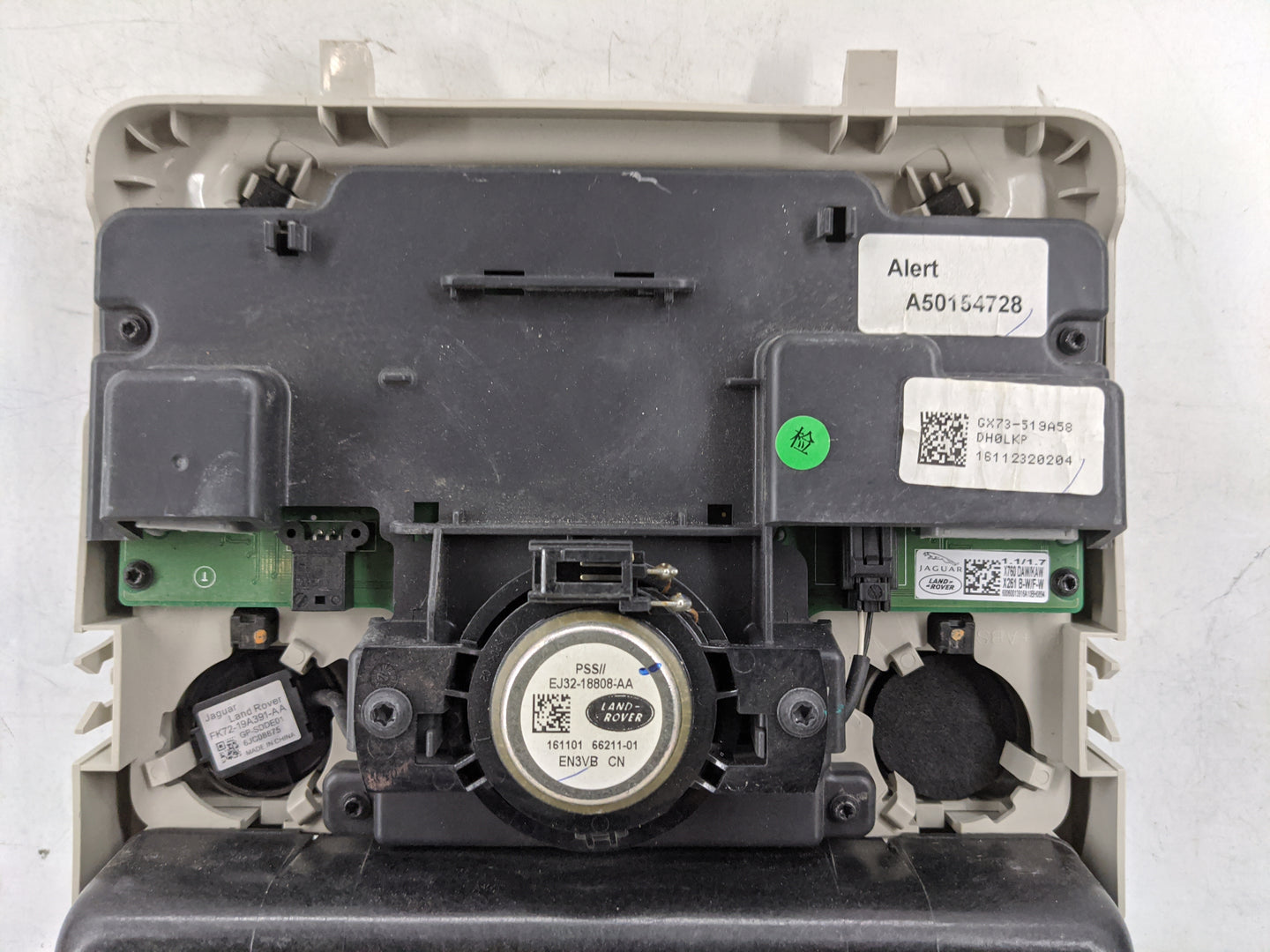 2017-2019 Jaguar Xe Overhead Roof Console Beige - Oemusedautoparts1.com